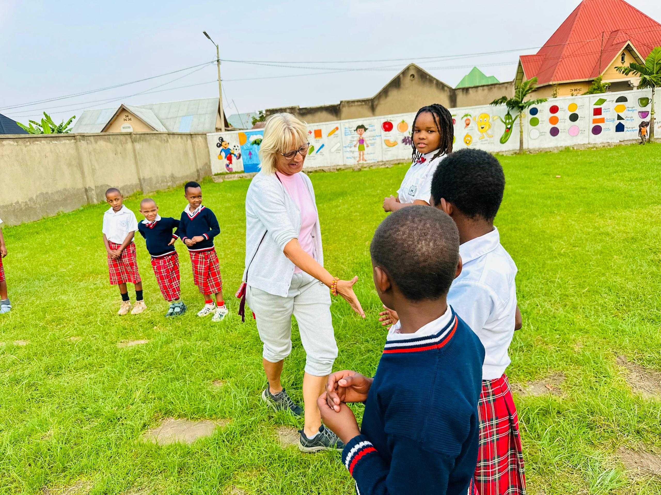 La Fontaine Nursery and Primary School students
